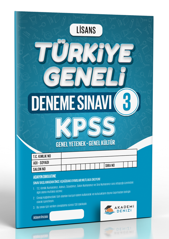 AKADEMİ DENİZİ KPSS LİSANS TG3 - 2025-26